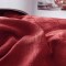 Lenjerie pat dublu, JACQUARD FINETAT, 6 piese, Jojo Home, Rosu
