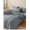 Lenjerie pat dublu, JACQUARD FINETAT, 6 piese, Jojo Home, Gri deschis
