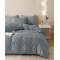 Lenjerie pat dublu, JACQUARD FINETAT, 6 piese, Jojo Home, Gri deschis