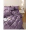 Lenjerie pat dublu, JACQUARD FINETAT, 6 piese, Jojo Home, Mov