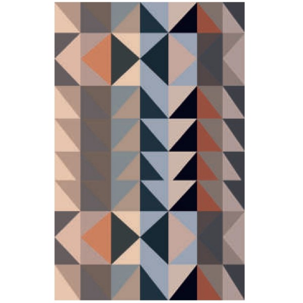 Covor- traversa antidepant 80x150 cm, print digital, antiderapant cu franjuri TA37