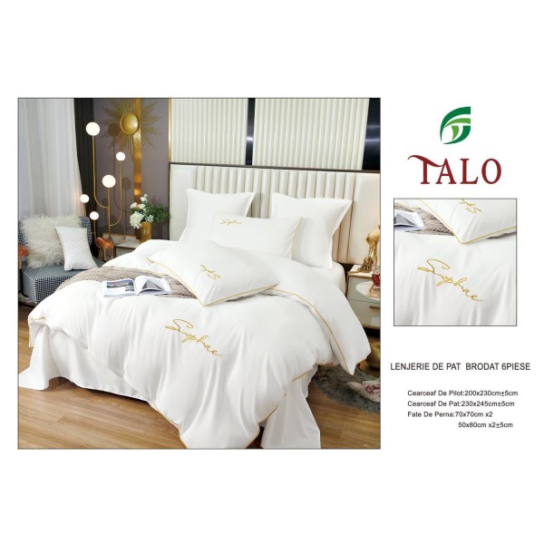 Lenjerie de pat UNI din FINET pentru 2 persoane, 6 piese , cod produs U14 Lenjerie de pat UNI din FINET pentru 2 persoane, 6 piese , cod produs U14